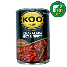Load image into Gallery viewer, KOO Chakalaka Hot & Spicy 410g