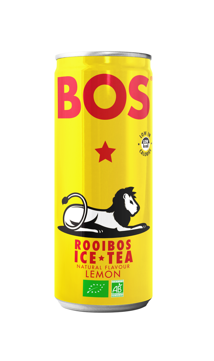Bos Ice Tea Lemon 250ml Can