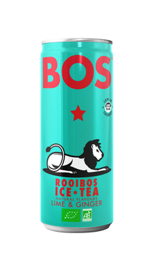Bos Ice Tea Lime & Ginger 250ml Can