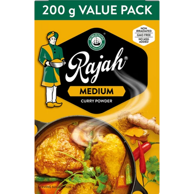 Rajah Curry Medium 200gr (BB: 14/02/2024)