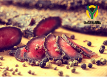 Load image into Gallery viewer, Cracked Black Pepper Beef Biltong 1kg