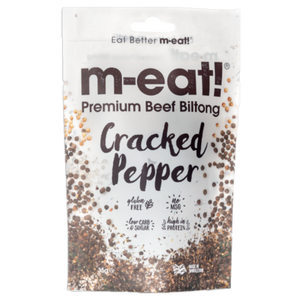 m-eat! Beef Biltong Cracked Black Pepper 75g