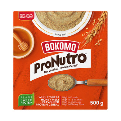 Bokomo Pronutro Whole Wheat Honey Melt 500g (BB: 31/05/2024)