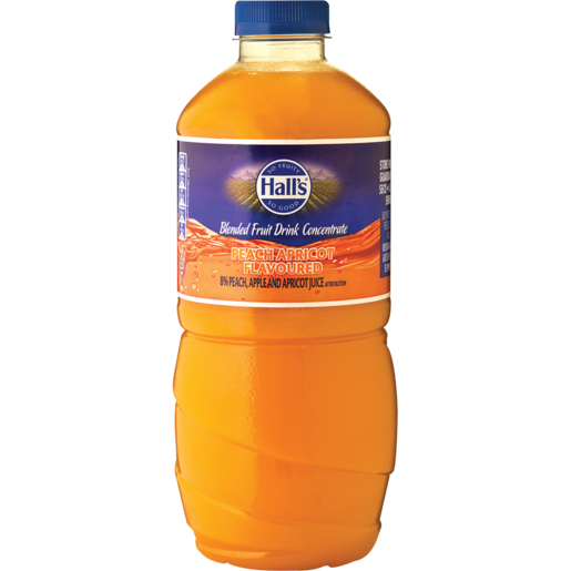 Halls Peach & Apricot Concentrate 1.25L