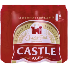 Load image into Gallery viewer, Castle Lager Can 500ml 6 Pack (BB: 25/11/2025)