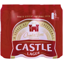 Load image into Gallery viewer, Castle Lager Can 500ml 6 Pack