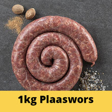 Load image into Gallery viewer, Plaaswors Boerewors 1kg