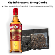 Load image into Gallery viewer, Klipdrift Brandy &amp; Biltong Festive Combo