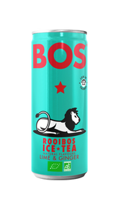 Bos Ice Tea Lime & Ginger 250ml Can (BB: 09/01/24)