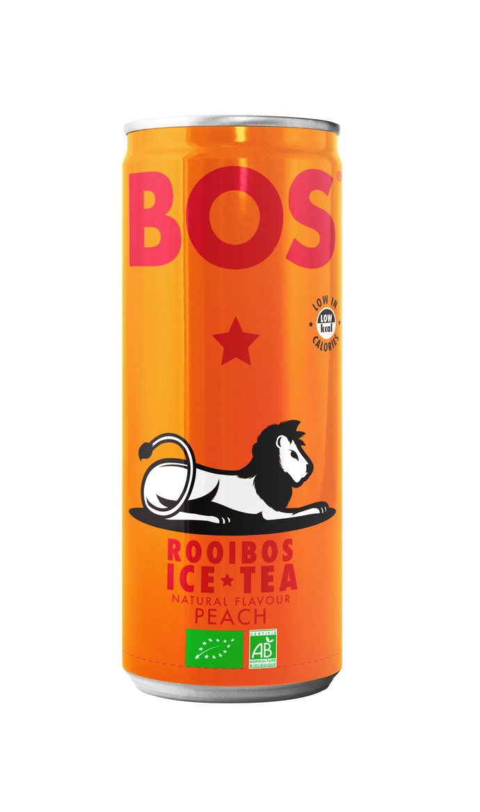 Bos Ice Tea Peach 250ml Can