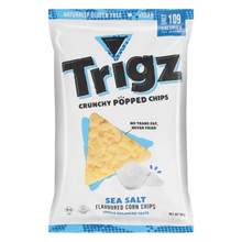 Load image into Gallery viewer, Trigz Popped Corn Chips Sea Salt 85g