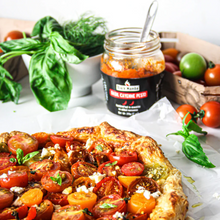 Load image into Gallery viewer, Black Mamba Basil &amp; Cayenne Pesto 210g