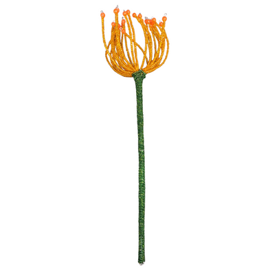 Beaded Protea Pincushion Orange