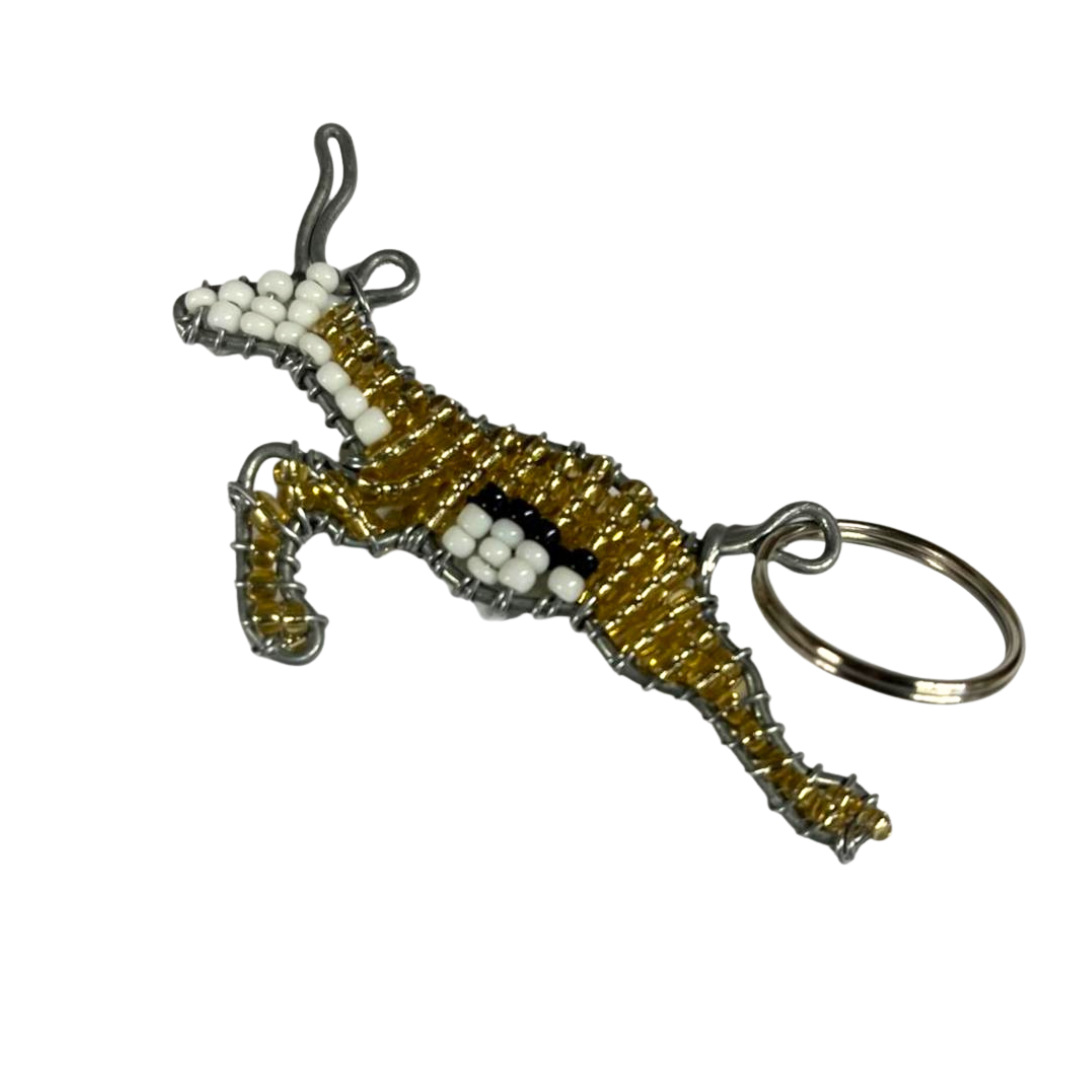 Springboks Key Ring Beaded Keyring - Springbok – The Savanna