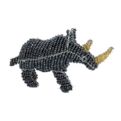 Beaded Animal Large - Rhino