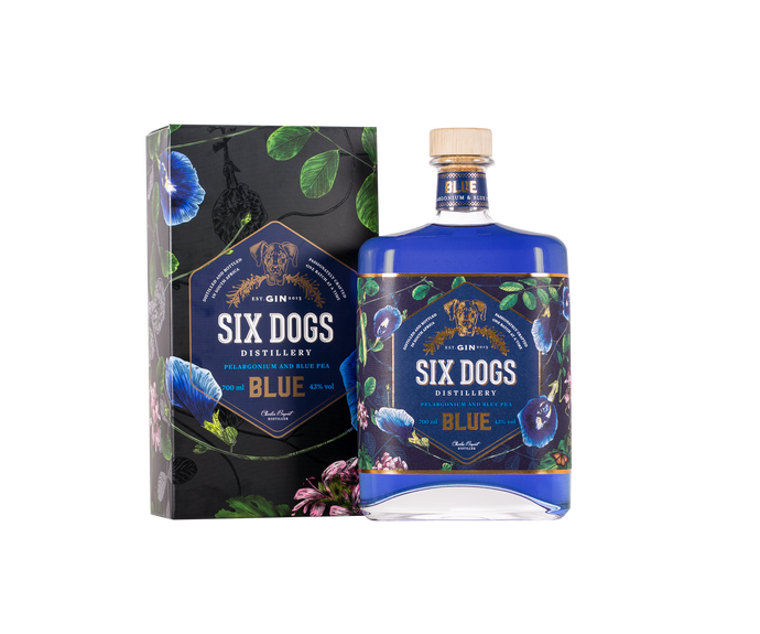 Six Dogs Gin Blue 700ml