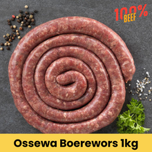 Load image into Gallery viewer, Ossewa 100% Beef Boerewors 1kg