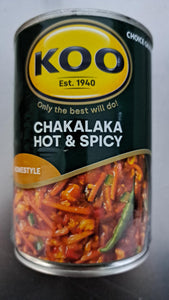 KOO Chakalaka Hot & Spicy 410g