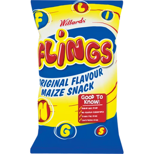 Willards Flings Original Maize Snack 150g (BB:01/04/2024)