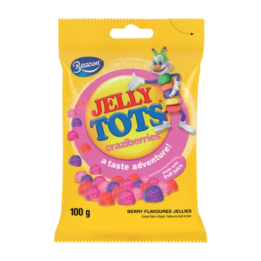 Beacon Jelly Tots Craziberries 100g