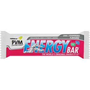 PVM Energy Bars Choc Strawberry 45g