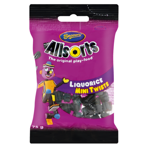 Beacon Allsorts Mini Liquorice Twists 75g