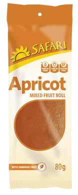 Safari Fruit Rolls Apricot 80g (BB: 29/02/2024)