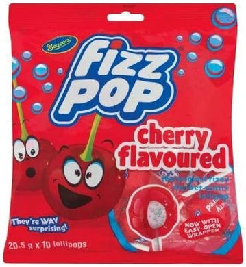 Beacon Fizz Pops Cherry Pack of 10
