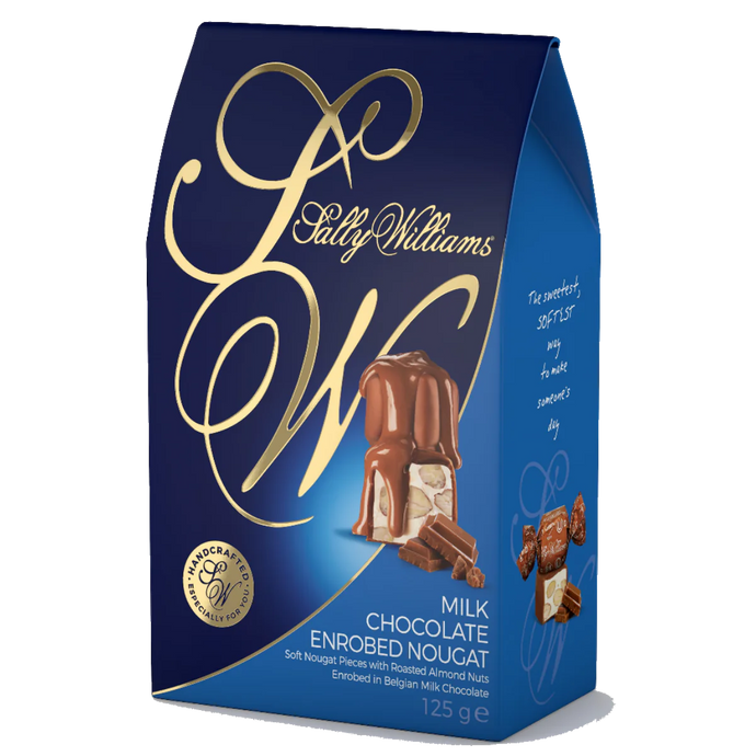 Sally Williams Milk Chocolate Coated Nougat 125g