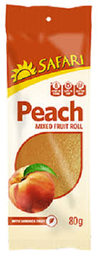 Safari Fruit Rolls Peach 80g