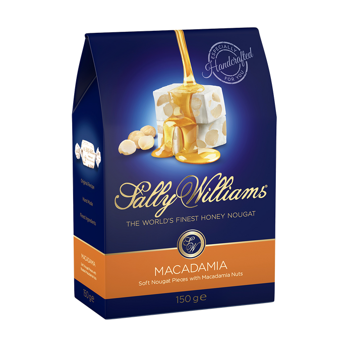 Sally Williams Nougat Macadamia 150g (BB: 24/04/2024)