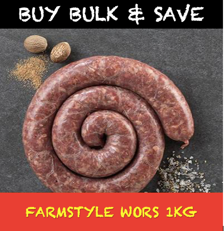 Savanna Farmstyle Boerewors 1kg Tray