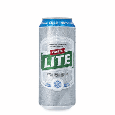 Castle Lite Can 500ml (BB:11/04/2024)