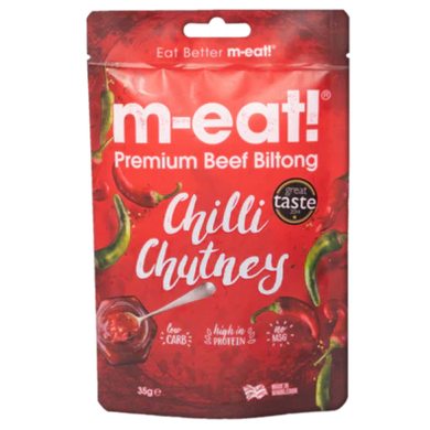 m-eat! Beef Biltong 75g Chilli Chutney