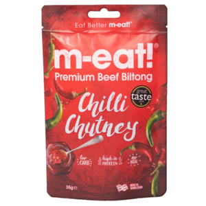 m-eat! Beef Biltong 75g Chilli Chutney