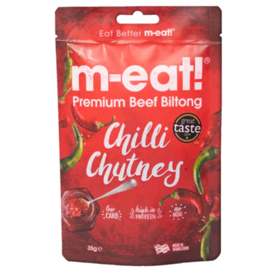 m-eat! Beef Biltong 75g Chilli Chutney