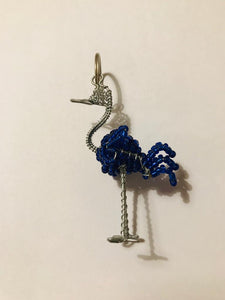 Beaded Ostrich Keyring