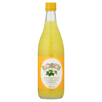 Rose's Passion Fruit Cordial 750ml (BB: 24/04/2024)