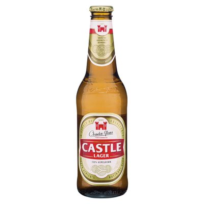 Castle Lager Bottle 330ml (BB: 14/02/2025)