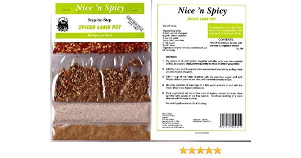 Nice n Spicy Spiced Lamb Curry Sachet